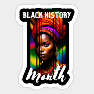 Black history month cute graphic design artwork Sticker